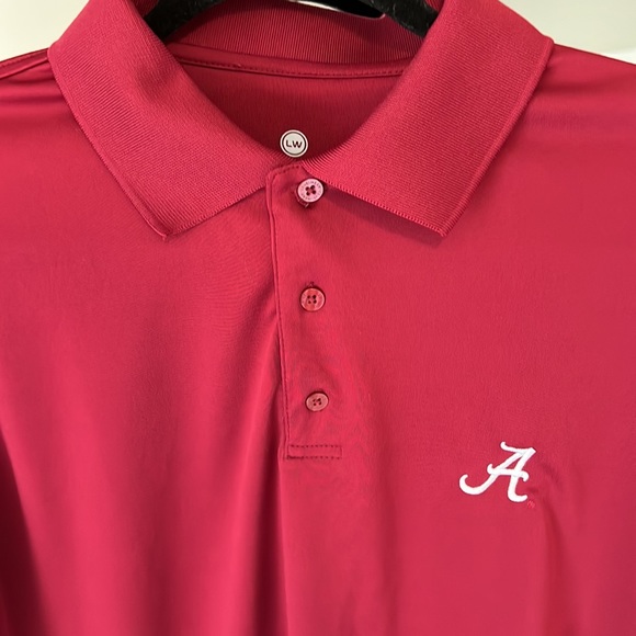 Mens red shirt sleeve polo size large from level wear - Picture 2 of 6